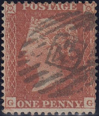 125407 1855 DIE 2 1D PL.15 S.C.14 (SG24)(GG) MATCHED WITH L.C.14 PRINTING (SPEC C6).