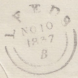 125988 1837 MAIL MORLEY (LEEDS) TO HALIFAX WITH 'MORLEY/PENNY POST' HAND STAMP (YK2023).