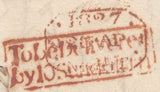 126343 1827 MAIL USED IN LONDON WITH 'TO BE DELIVERED/BY 10 SUND.MORN' HAND STAMP (L710).