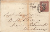 126607 1848 ENVELOPE NORWICH TO CHATHAM WITH 'BLOFIELD/PENNY POST' HAND STAMP (NK45).