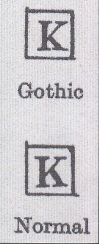 128594 1856 DIE 2 1D PL.29 (SG29)(KK) WITH GOTHIC K (SPEC C8j).