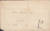 128679 GROUP OF FOUR COVERS 1837-1838 WITH 'LEEDS/PENNY POST' HAND STAMP (YK1800).