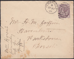 131875 1894-1910 'PEMBRIDGE/455' DUPLEX CANCELLATIONS (2 ITEMS).