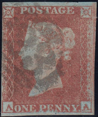 132420 1852 1D PL.135 (SG8)(AA) MISSING IMPRIMATUR LETTERING.