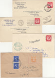 132576 1955-1969 GROUP OF COVERS (11) WITH 'PAQUEBOT' HAND STAMPS.