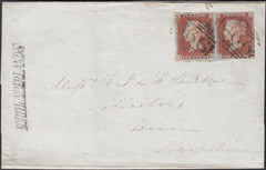 132725 1846 MAIL LIVERPOOL TO WEM, SHROPSHIRE WITH 'NORTHUMBERLAND ST' RECEIVING HOUSE HAND STAMP (LL336).