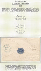 132776 COLLECTION OF ENVELOPES/CANCELLATIONS FROM THE VILLAGE OF CLEOBURY MORTIMER, SHROPSHIRE.