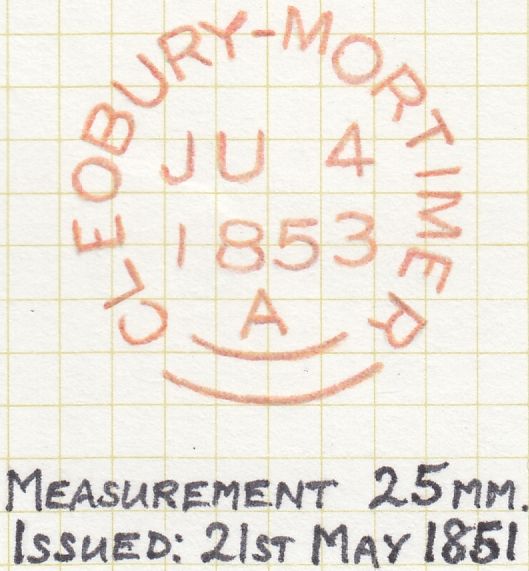 132776 COLLECTION OF ENVELOPES/CANCELLATIONS FROM THE VILLAGE OF CLEOBURY MORTIMER, SHROPSHIRE.