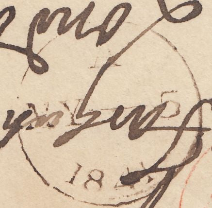 132948 1840-41 1D PLATE ONE MATCHED TRIO, 1D GREY-BLACK PL.1A (SG3), 1D BLACK PL.1B (SG2) AND 1D RED PL.1B (SG7) ON COVER LETTERED EJ.