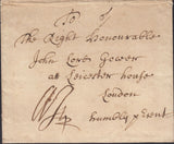 132952 CIRCA 1708-1713 MAIL FROM SHIFNAL, SHROPS TO LONDON WITH 'SHEFFNALL' HAND STAMP (SH491).