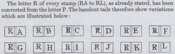 134605 1842 1D PL.30 (SG8)(RJ CONSTANT VARIETY 'P CONVERTED TO R' (SPEC BS19d).