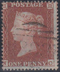 41031 - PL.202 (NC)(SG17). Good used 1854 Die 1 1d pl.202 S.C.16 (SG17)