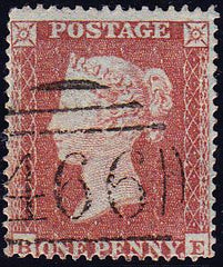 50026 - 1854 1d die pl.194 (BE)S.C.16 (SG 17). A good used...