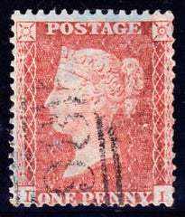 50041 - 1856 Pl.36 (IL) L.C.14 red-brown on blue MOTTLED P...