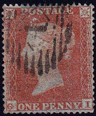 63379 - PL. 196 (GI)(SG17). Fine used 1854 Die 1 pl.196 S.C.16 (SG17)