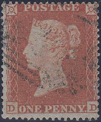 65073 - PL.192 (DD)(SG 17). Fine used 1854 1d pl...