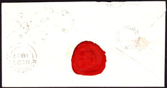 66149 - 1857 envelope, used locally in London, with SG 40 ...