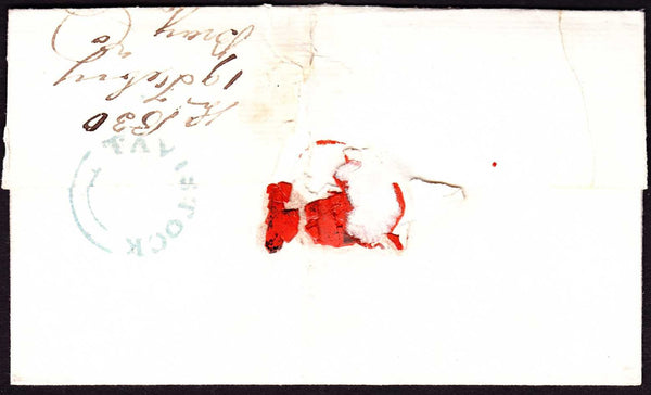 67189 - DEVON. 1830 wrapper (several tears) Tavistock to L...