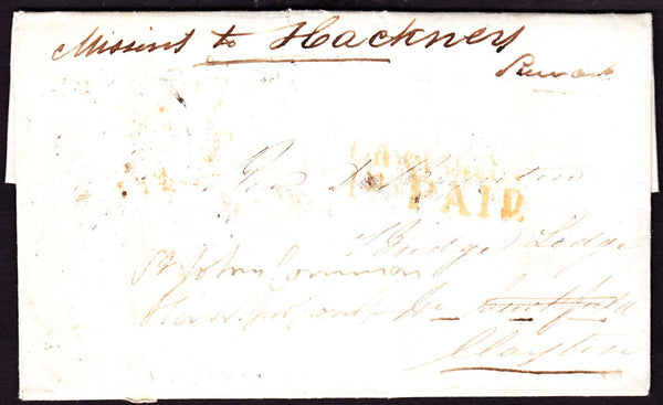 70365 - LONDON. 1859 envelope (slight soiling) used locall...