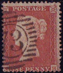 71734 1855 DIE 1 1D PL.201 S.C.14 (SG 22)(NH) GOOD USED.