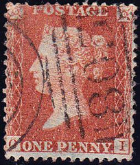 74447 - 1856 die II pl.42 (OI)ORANGE-BROWN shade (SG33). A...