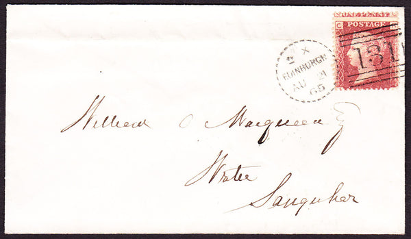 76116 - EDINBURGH DOTTED CIRCLE TYPE A5(RA5)/PL.74(SG43)(RC). Envelo...