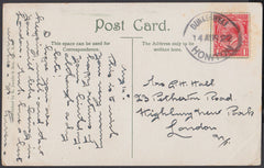 76428 - DEVON. 1922 post card of Ash Church to London with...