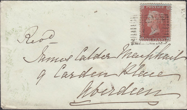 76786 - PL.35(SG29)(EK) ON COVER AUCHENBLAE TO ABERDEEN. Envelope Auchenblae to Aberd...