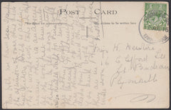 76802 - DEVON. 1915 post card of Ringmore Church to Plymou...