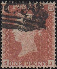 81989 1854 DIE 1 1D PL.204 S.C.16 (SG17)(SJ) MISSING IMPRIMATUR, GOOD TO FINE USED.