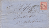 83524 - LIVERPOOL SPOON TYPE B2 RE-CUT (RA58) ON COVER. 1857 envelope Liverpool to...