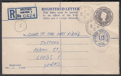 86622 - PEMBROKESHIRE. 1966 QEII 2/1 grey registered envel...