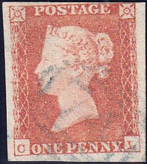 89372 - PL.101 (CL)(SG8). Good used 1850 1d pl.