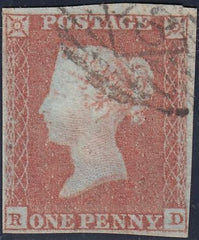 89463 - PL.116(RD)(SG8). Fine used 1851 1d pl.116 (SG8)