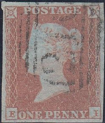 89484 - PL.106 (EI)(SG8). Fine used 1850 1d pl.106 (SG8)