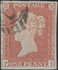 89600 - PL.112 (PI)(SG8). Fine to very fine 1851 1d pl.11...