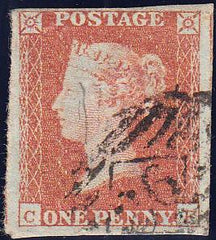 89642 - PL.101(CF)(SG8). Good to fine used 1850 1d pl.10...