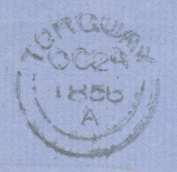 94155 - BRISTOL SPOON TYPE A (RA26). 1856 envelope Bristol...