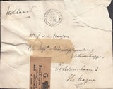 94483 - 1936 DAMAGED MAIL LONDON TO NETHERLANDS OFFICIALLY RESEALED. Envelope London to The Hague wi...