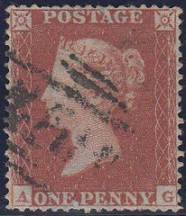 96739 - PL.192 (AG)(SG17). Good used 1854 die 1 1d pl.192 ...