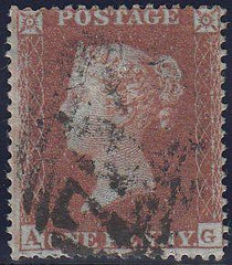 96741 - PL.193 (AG)(SG17). Good used 1854 die 1 1d pl.193 ...