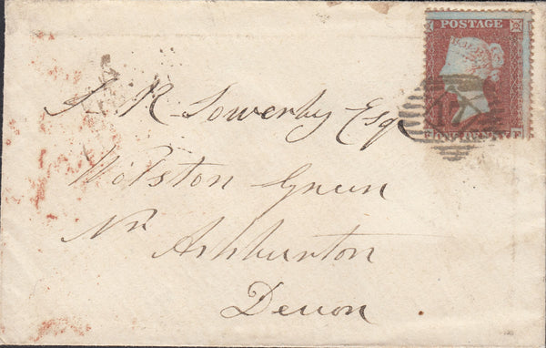 97202 - PL.195 (KE)(SG17) ON COVER. 1855 envelope London t...