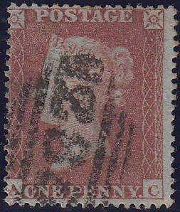 97441 - RES.PL.6 (AC)(SG17). Good to fine used 1854 die 1 ...