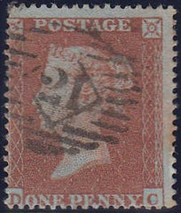 97512 - PL.191 (BC)(SG17). Good used 1854 die 1 1d pl.191 ...