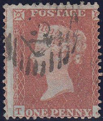 97636 - RES.PL.2 (TJ) PERF 14 (SG22). Good used 1855 die 1...